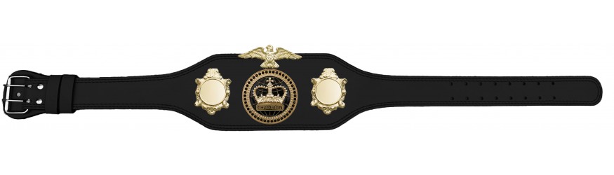 CHAMPIONSHIP BELT - BUD004/G/BLKGEM - AVAILABLE IN 4 COLOURS